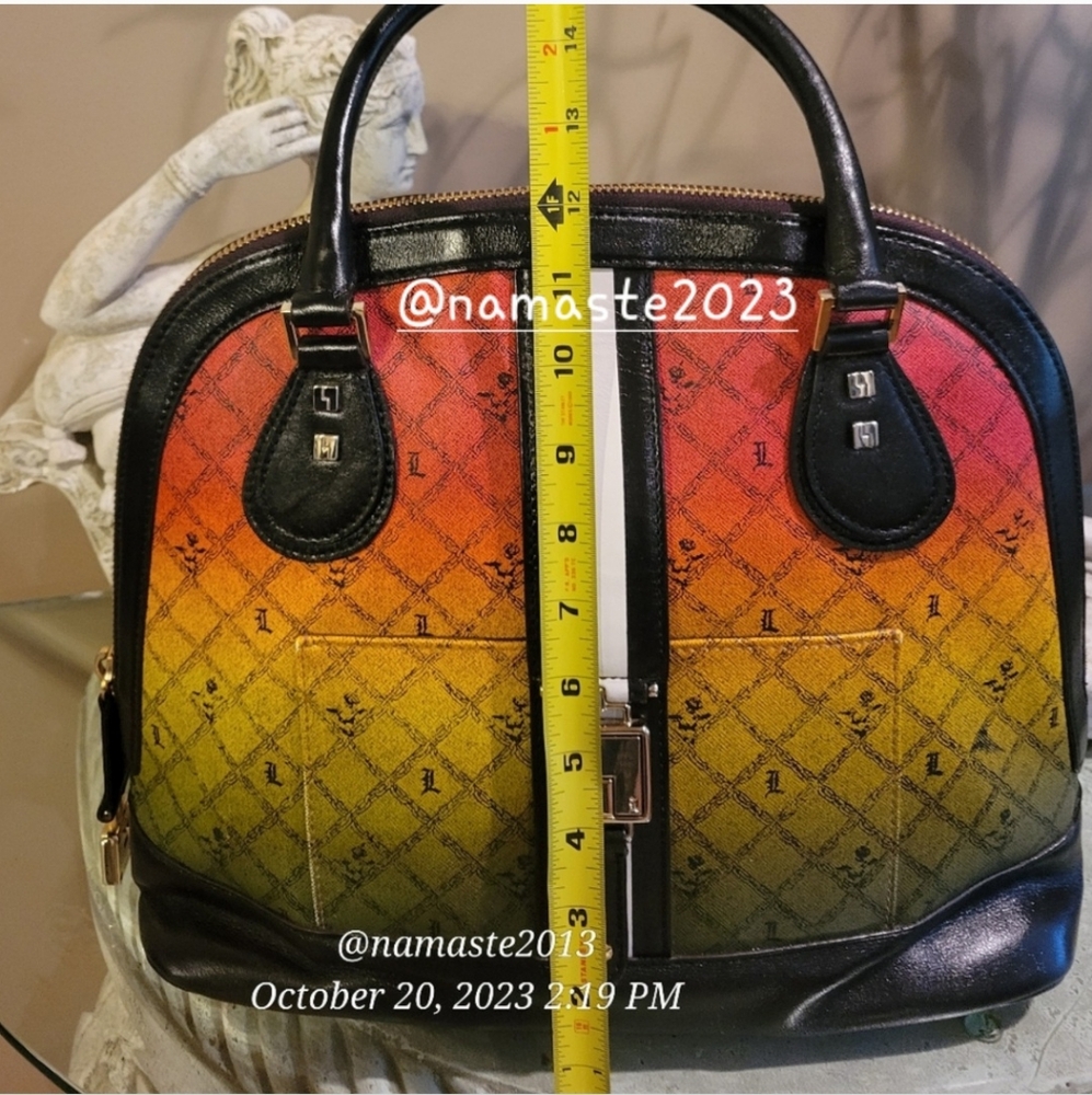 L.A.M.B. by Gwen Stefani Montego Rasta Ombre Handbag Luxury Designer Bag #608 - Picture 15 of 16